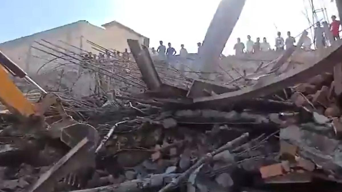 Three-storey building under construction collapses near Ambala City; four dead, over 10 injured